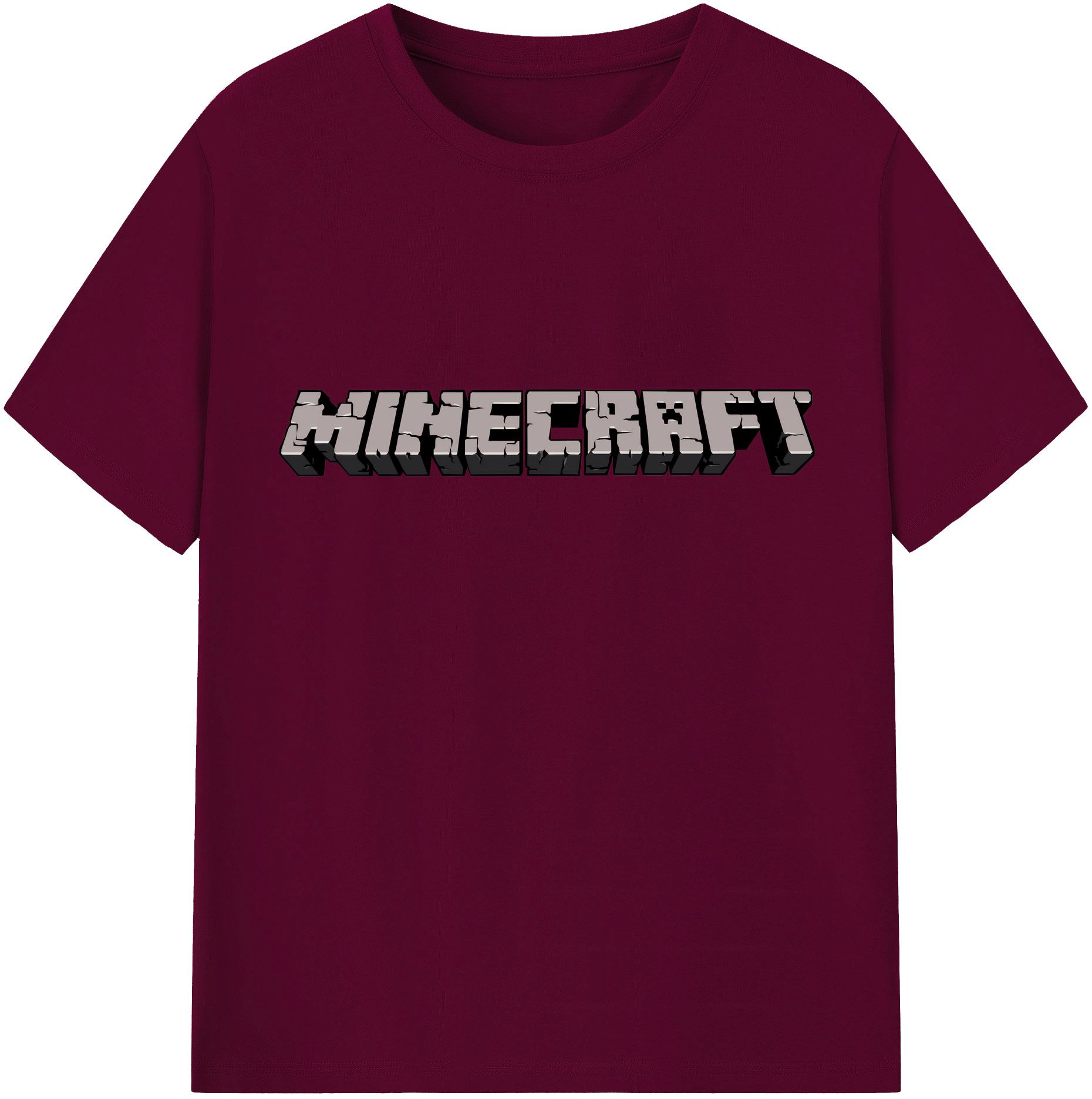 （画像用） マインクラフト ブロックの世界 Minecraft MC Block world レディースカジュアルプリントTシャツ（綿100％）
